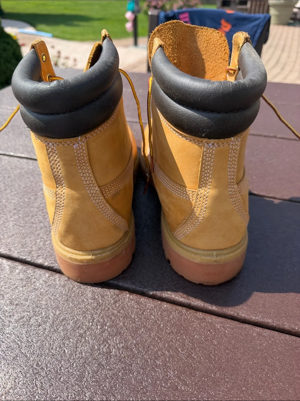 Timberland Wheat Nubuck Waterproof Boots with Black Padded Collar